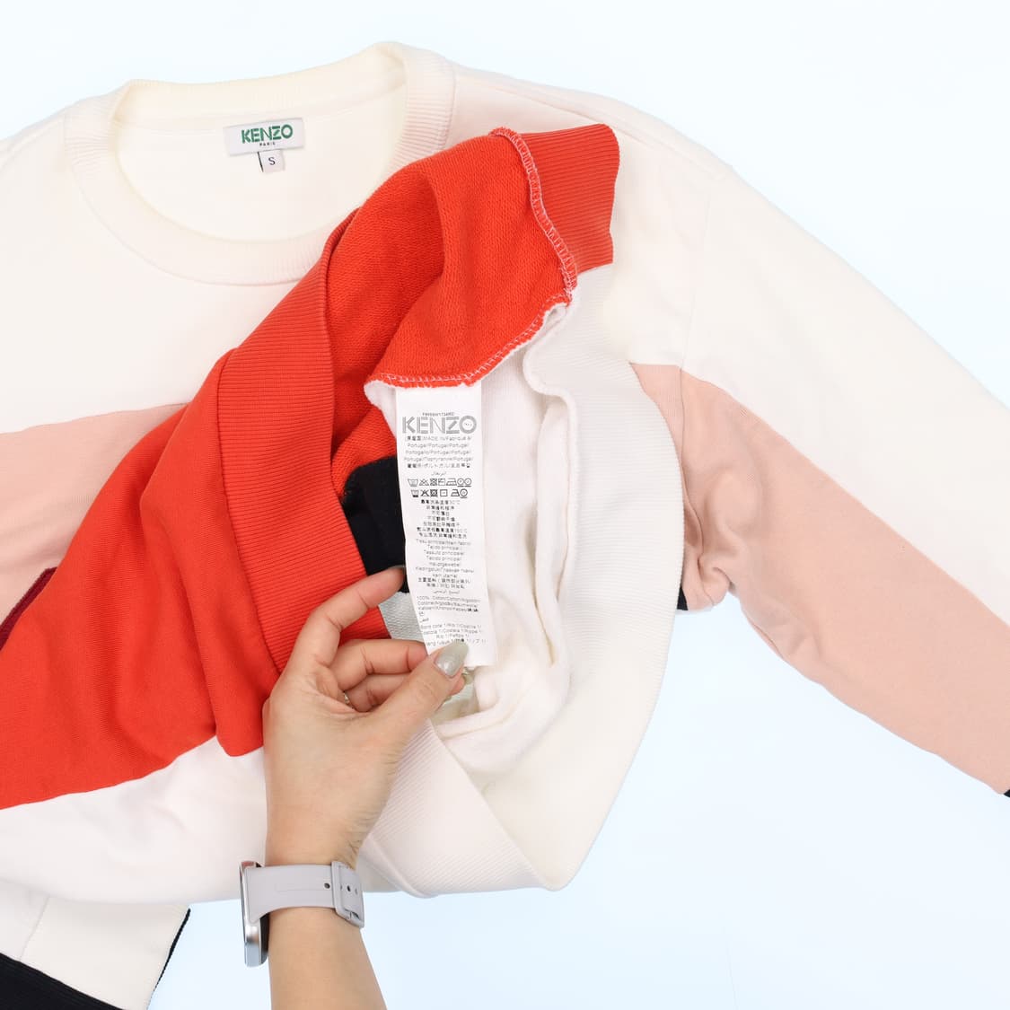 [S] 겐조 컬러블럭 스펠아웃 로고 맨투맨 스웻셔츠 0120J 상품이미지4