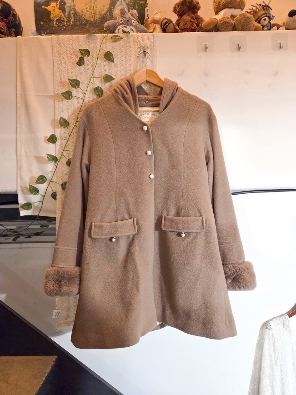 Lodispotto 초코라떼 후드 코트 상품이미지1