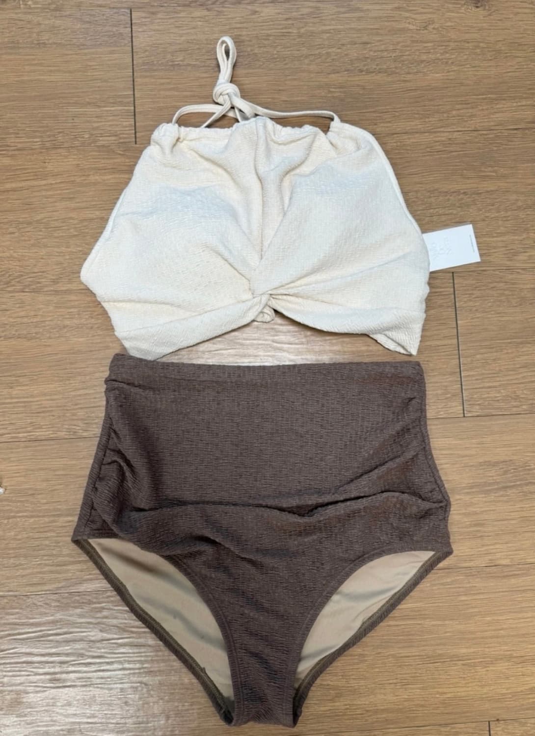 디자이너브랜드 수영복 홀터넥 벨로디네라 제니 아이보리 여름 수영장 여행 상품이미지1