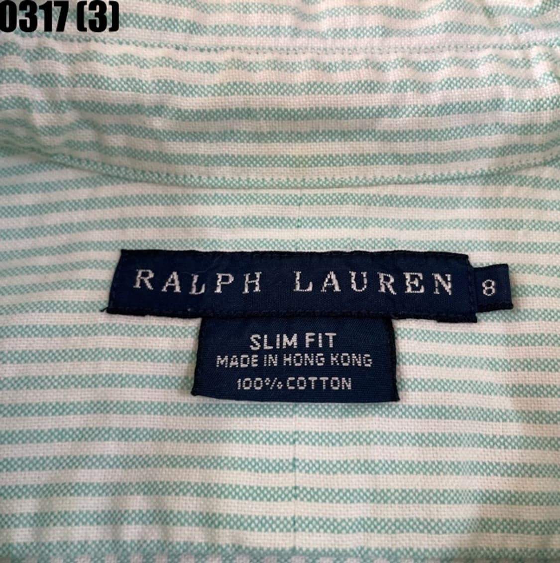 랄프로렌 크롭 스트라이프 긴팔 셔츠 상품이미지3