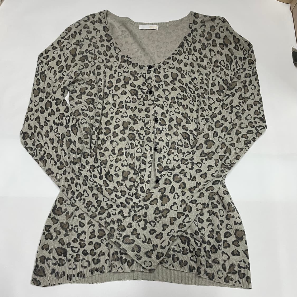 빈티지 갸루 호피 가디건  상품이미지1