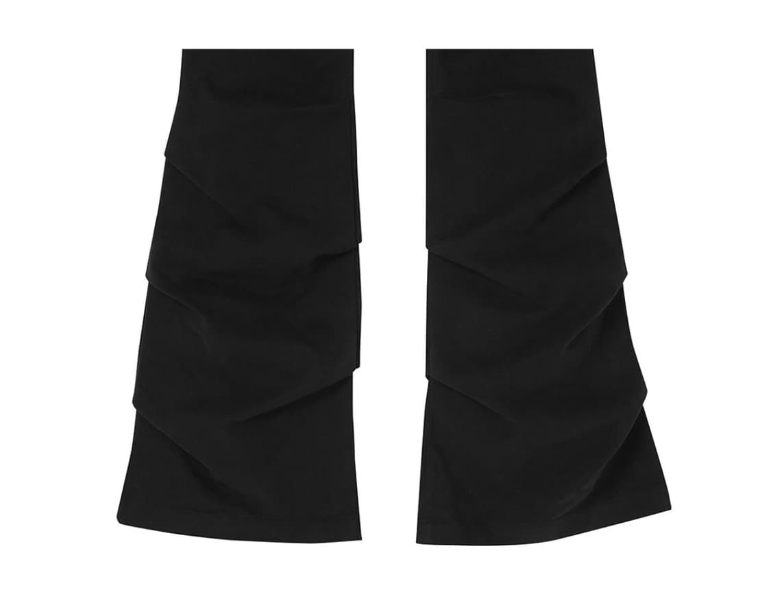 미세키 서울 Shirring bootscut pants BLACK 1 상품이미지6