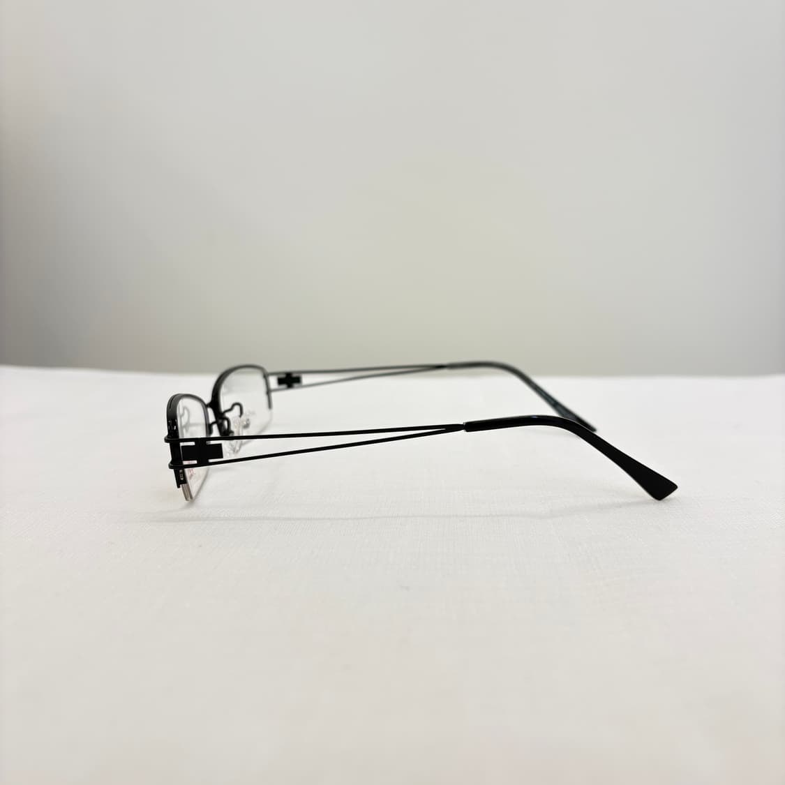 VENETIAN 블랙 반무테 빈티지안경 상품이미지4