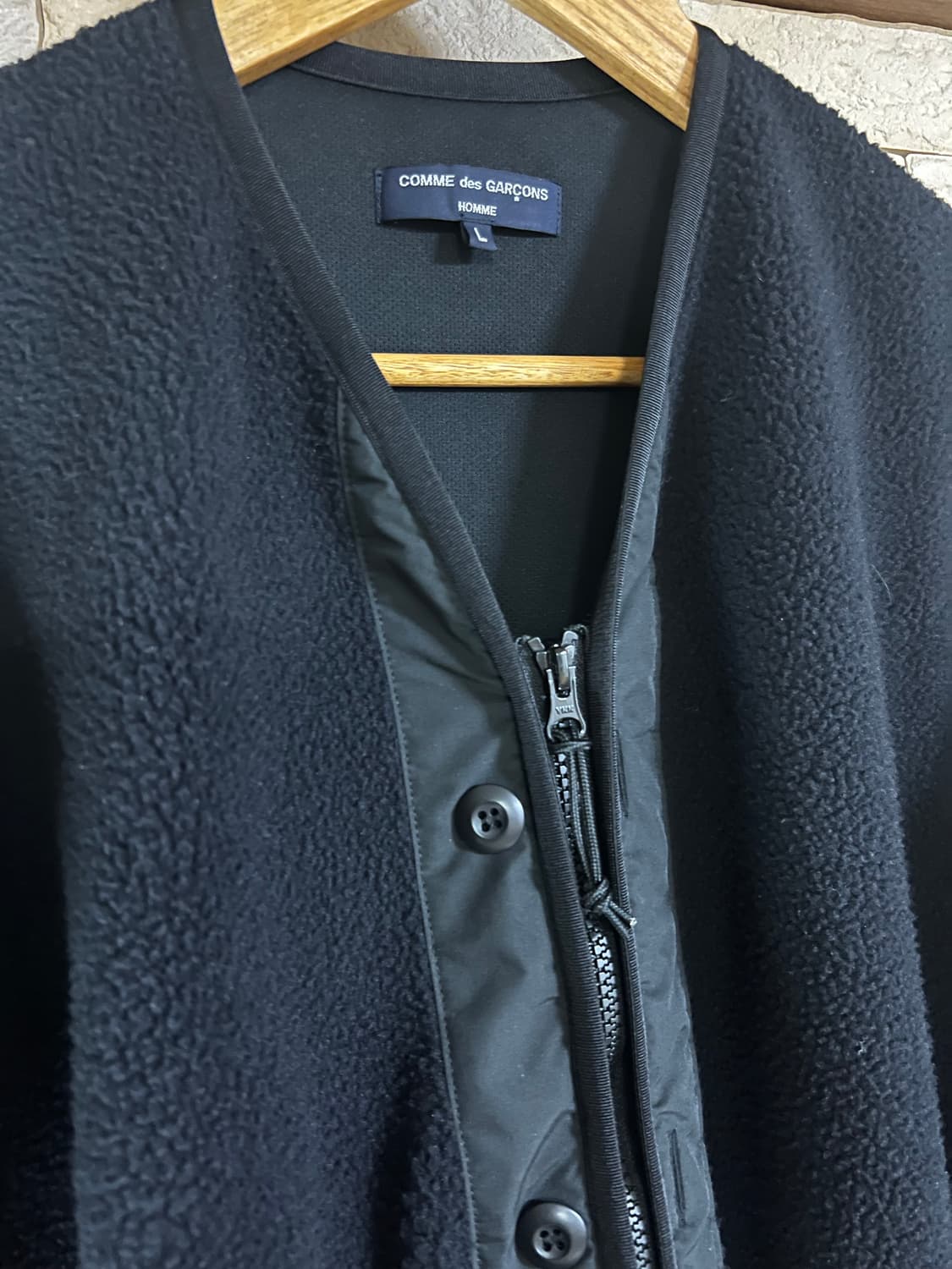 꼼데 옴므 플리스 가디건 자켓  상품이미지2