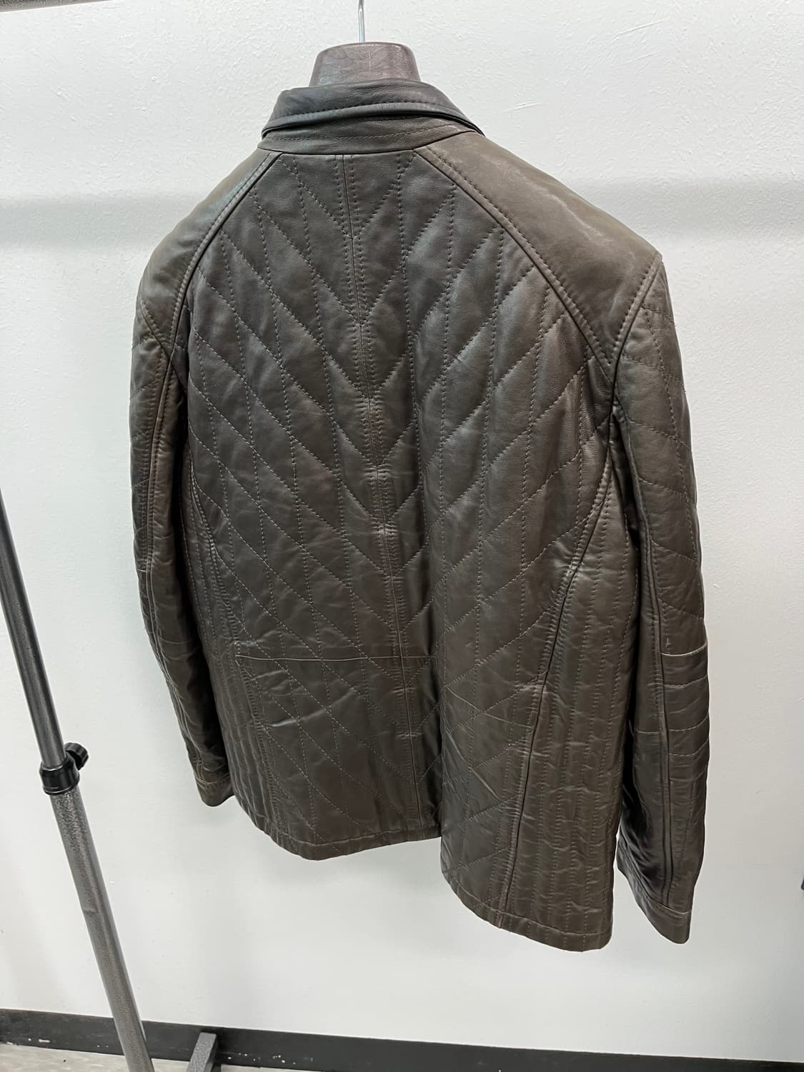 105) 보스 레더 퀼팅자켓  상품이미지6