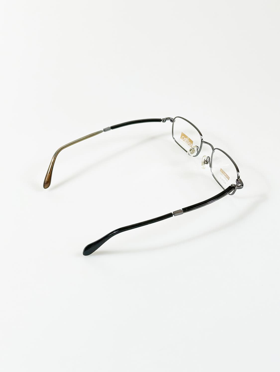 90s KALEIDO 건메탈 슬림 스퀘어 빈티지 안경 상품이미지4