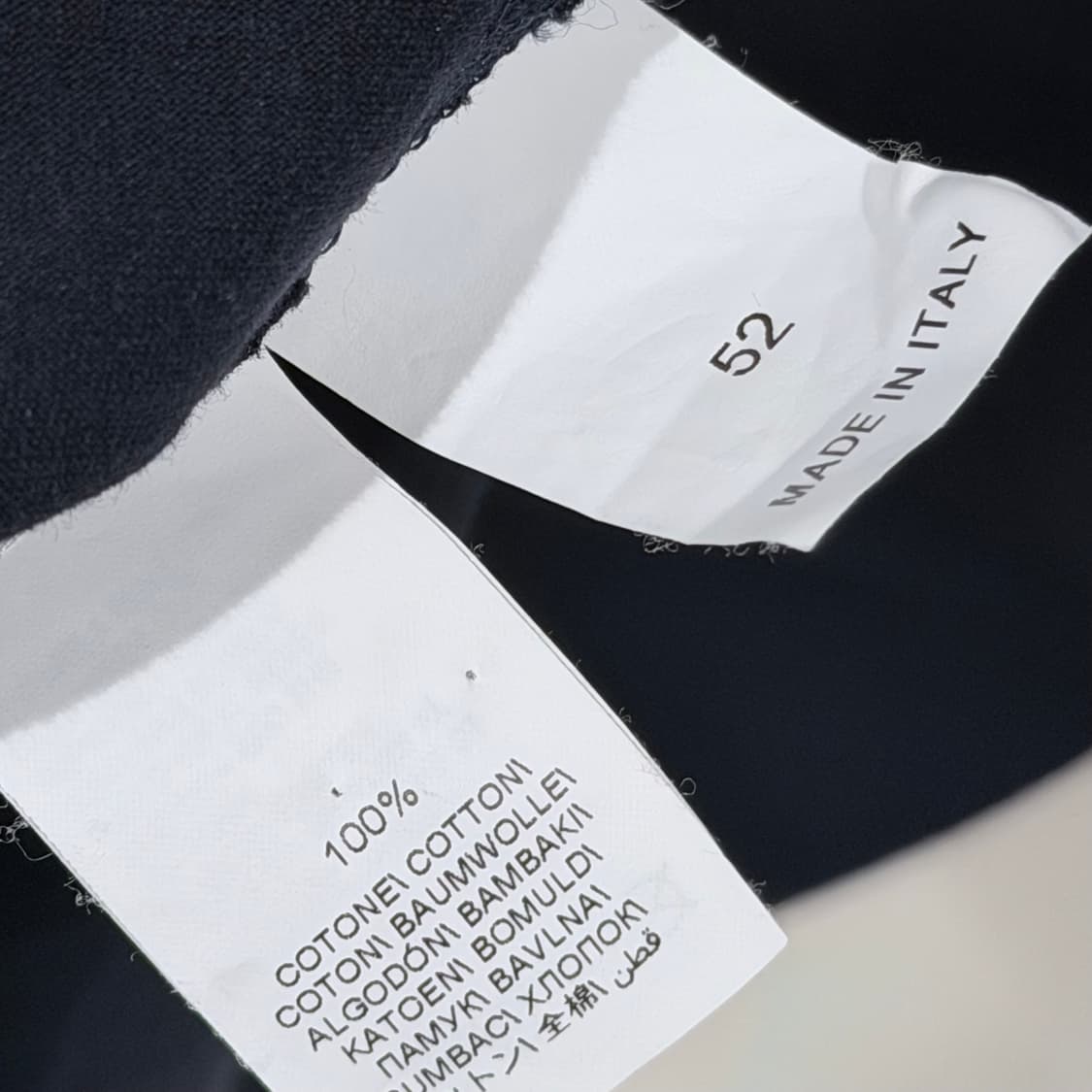 (A+/52) / 브루넬로쿠치넬리 로고 페이크 레이어드 코튼 크루넥 반팔 상품이미지5