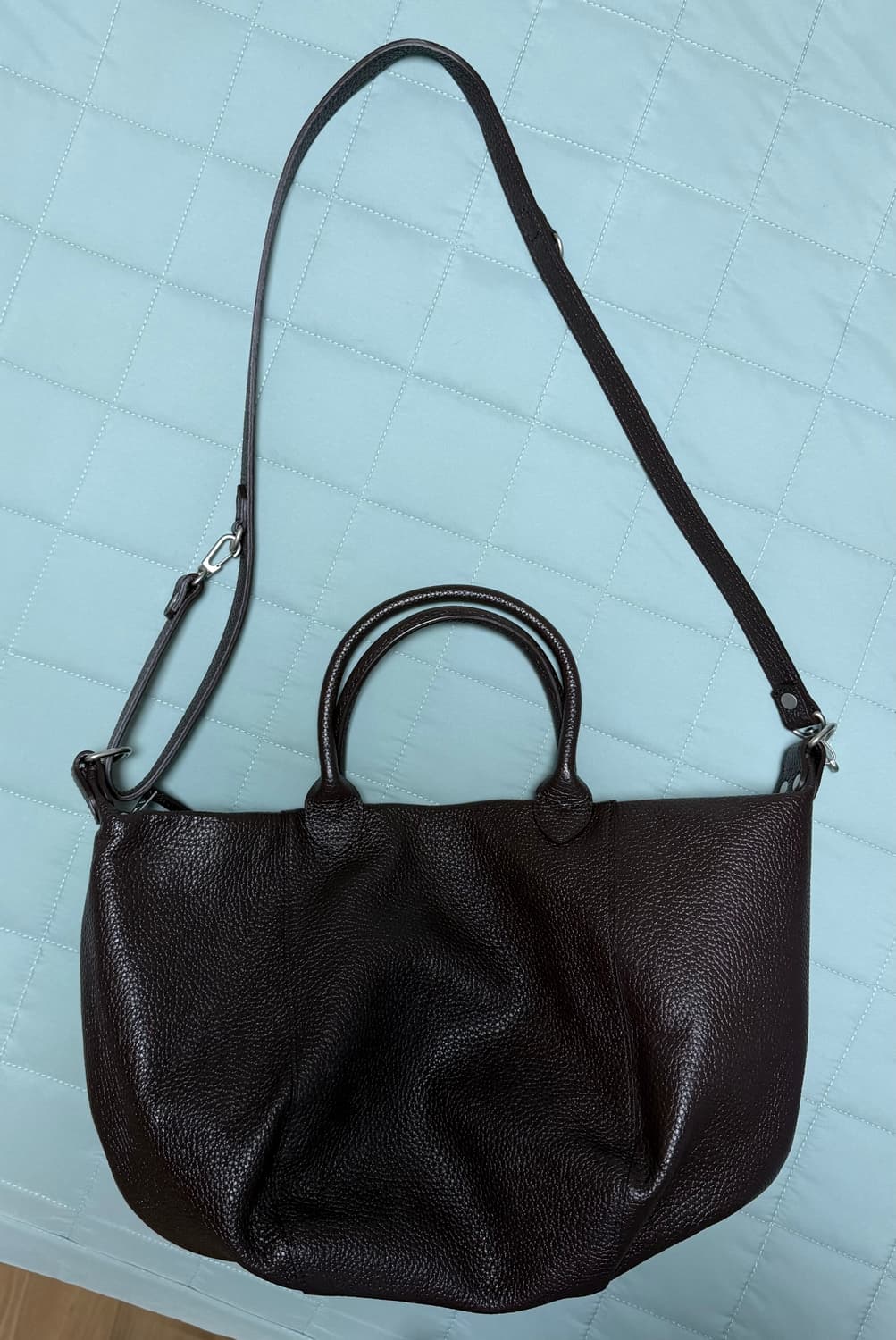 애프터프레이 포춘 쿠키 레더 크로스백 브라운 상품이미지1