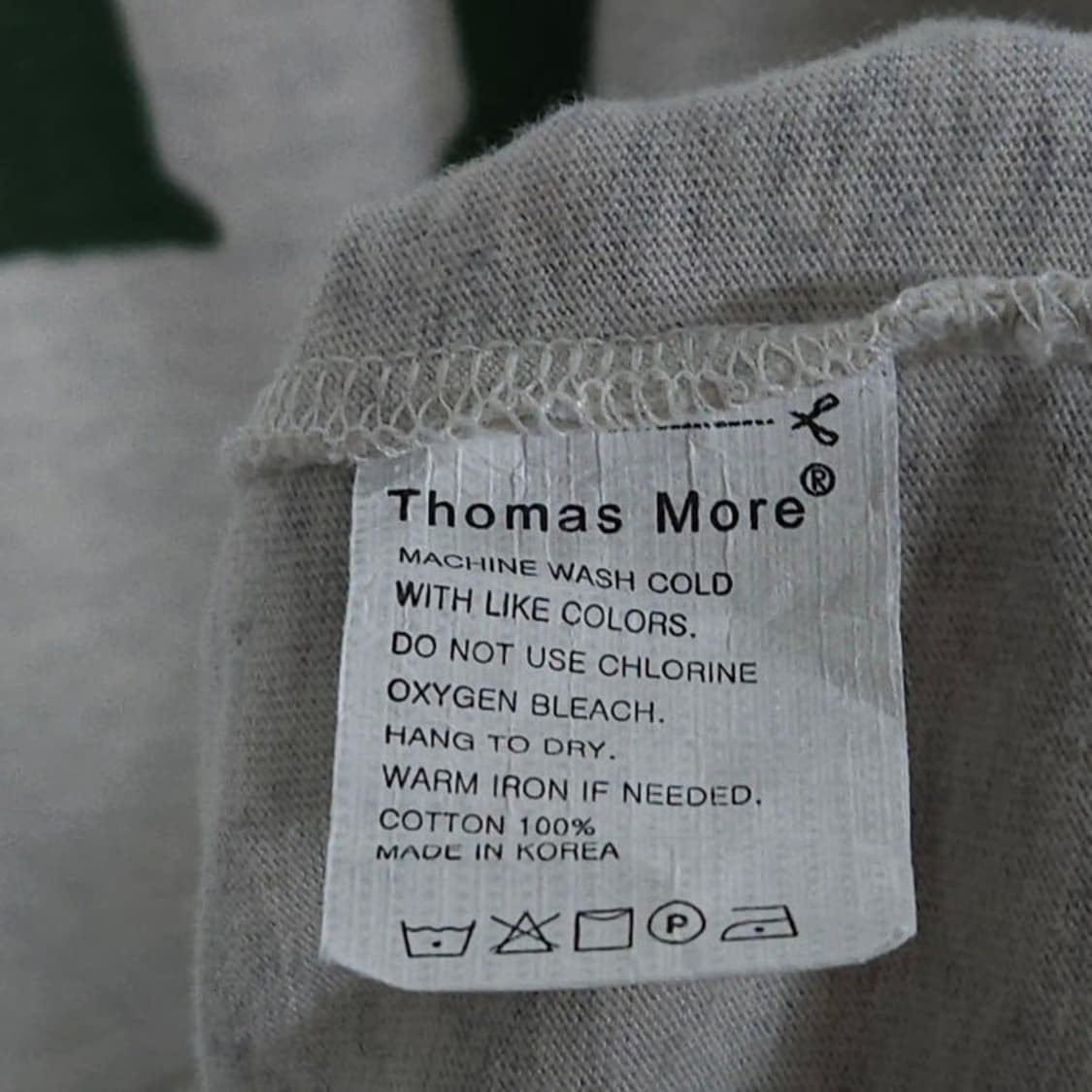 100 ThomasMore 토마스모어 25ss 반팔티 루즈핏 오트밀그레이 상품이미지4