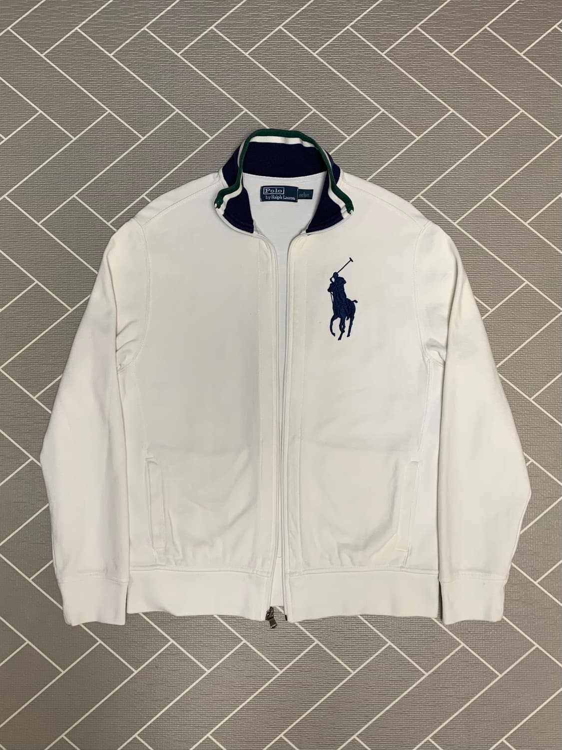 폴로 빅포니 코튼집업 화이트 상품이미지1