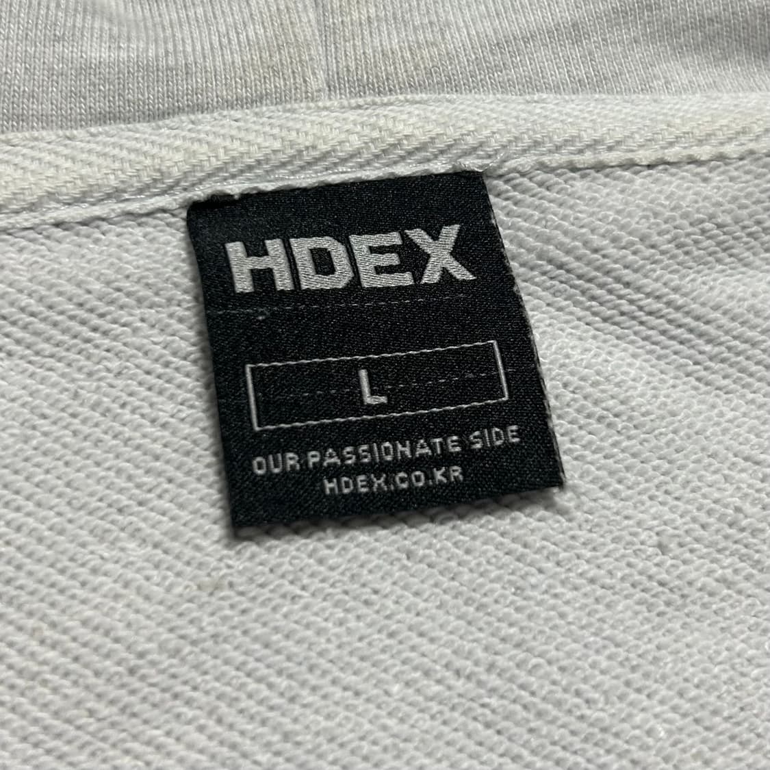 [L] Hdex 에이치덱스 컴프레이션 멜란지 화이트 후드티 상품이미지6