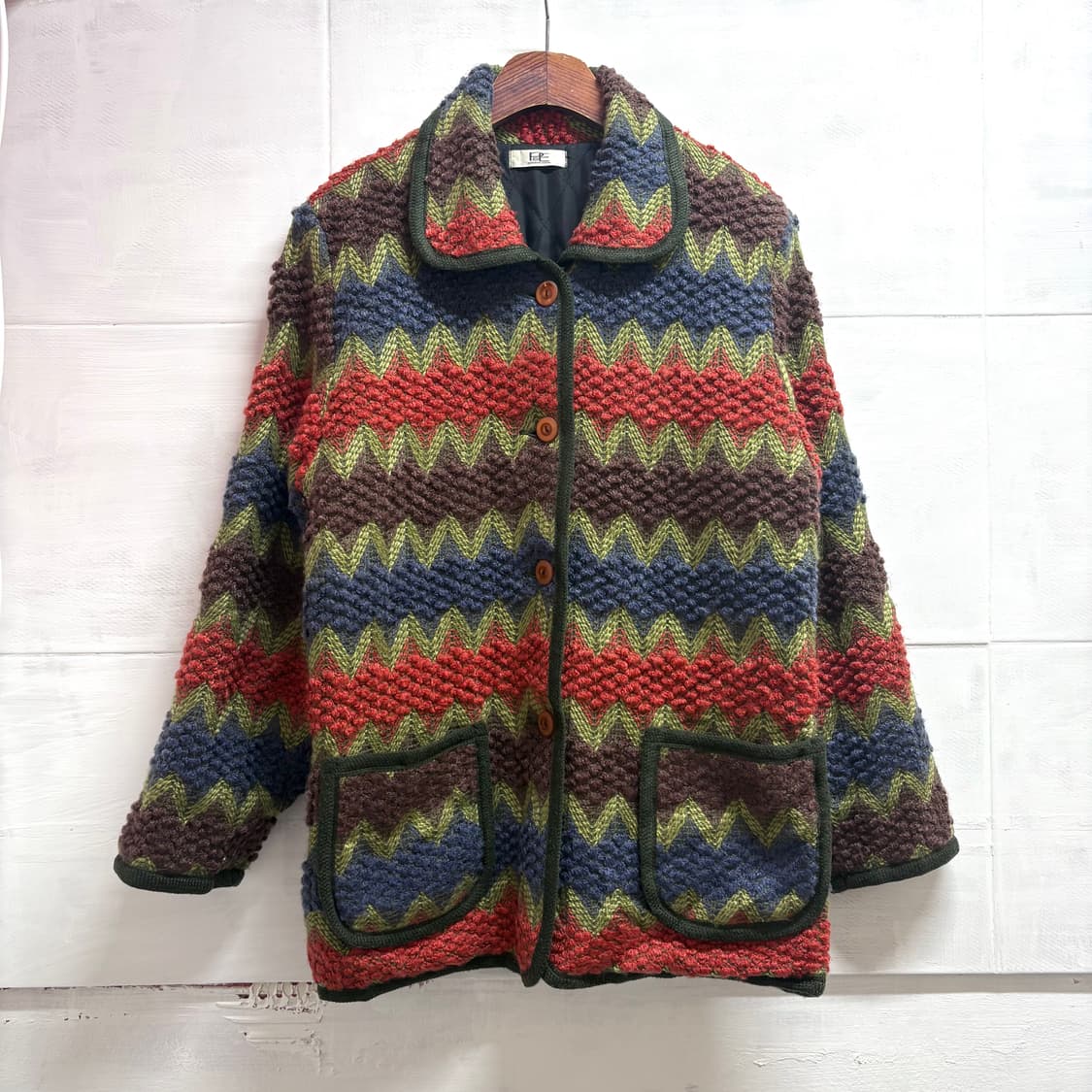 부클 뽀글이 패턴 퀼팅 자켓 (JPN) 상품이미지1