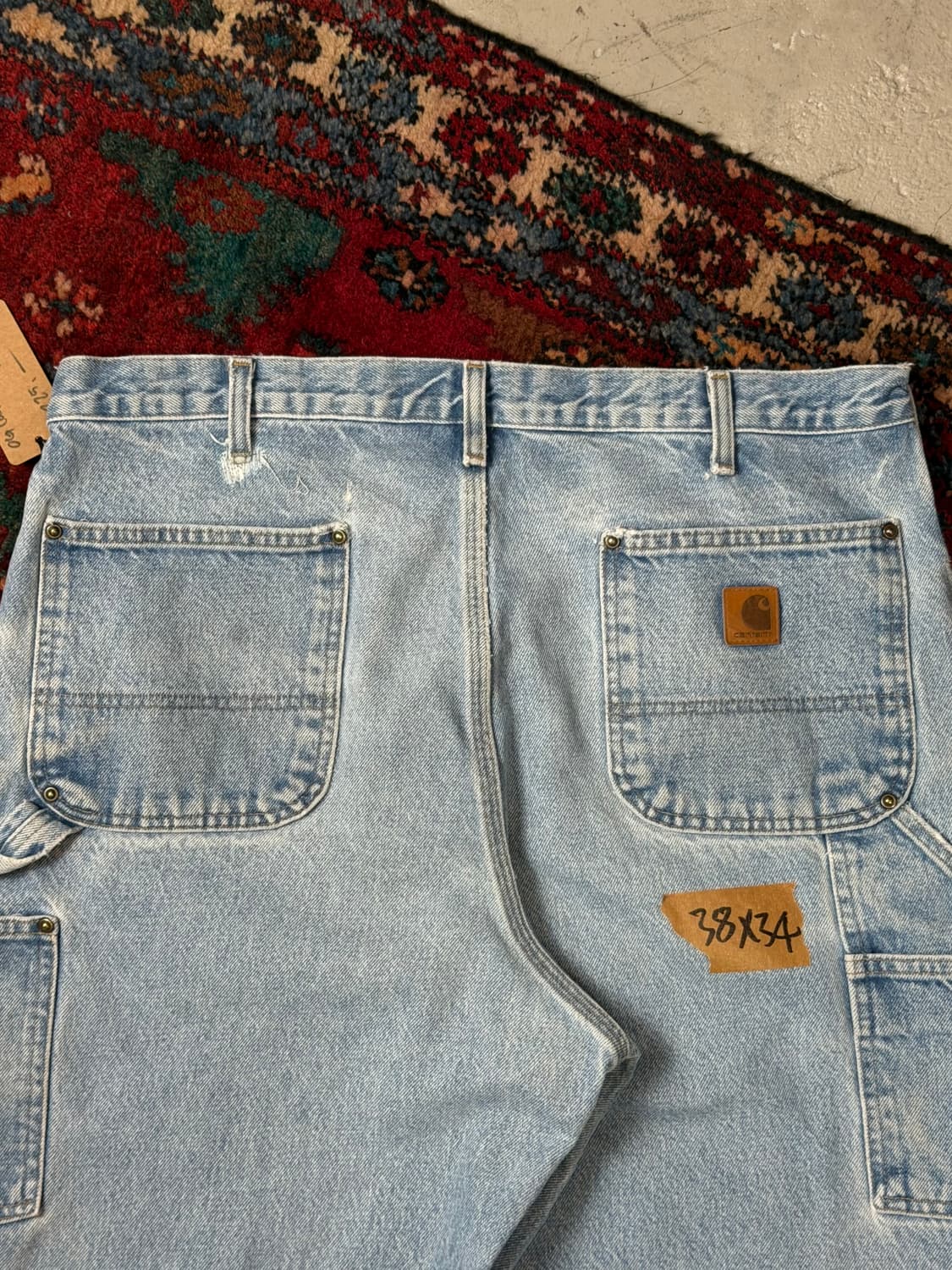 OG 칼하트 데님 더블니 칼하트 워크팬츠 썩블니 상품이미지6