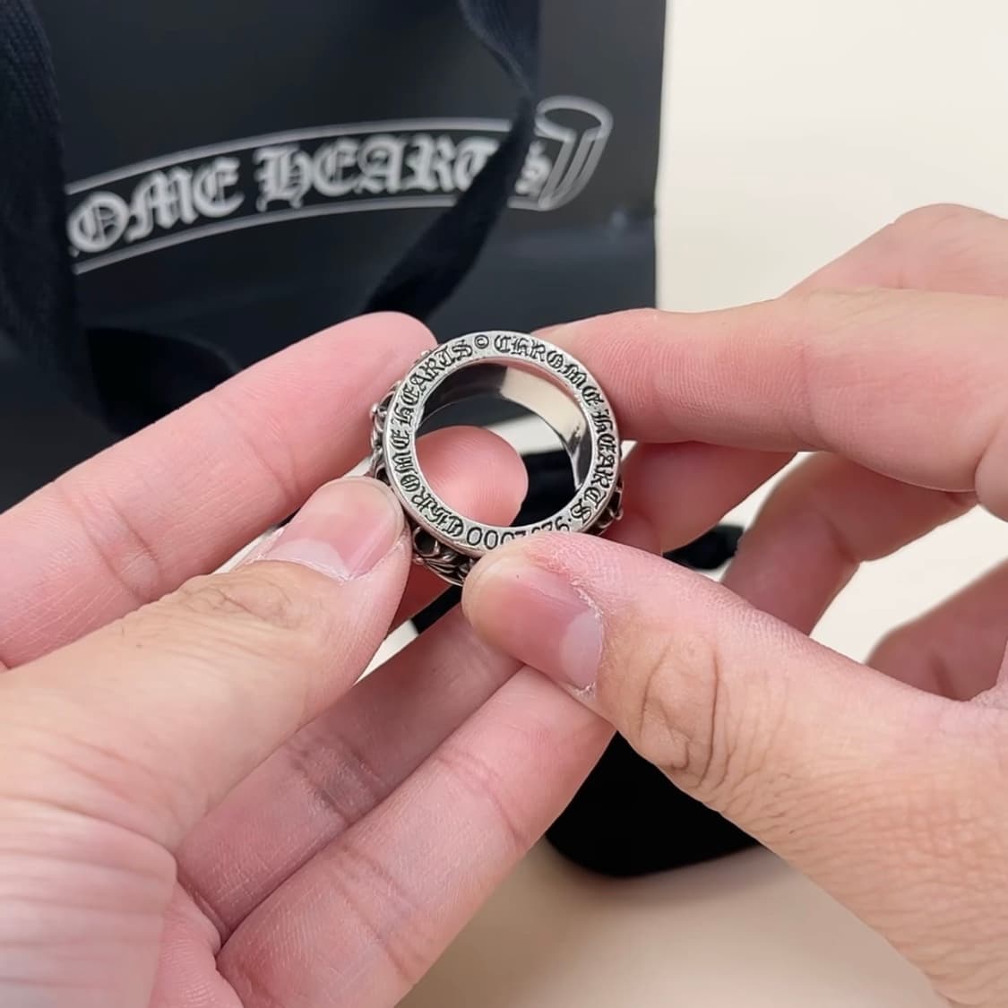 크롬하츠 크로스 스피너링 US10 청담점 풀구성 상품이미지2