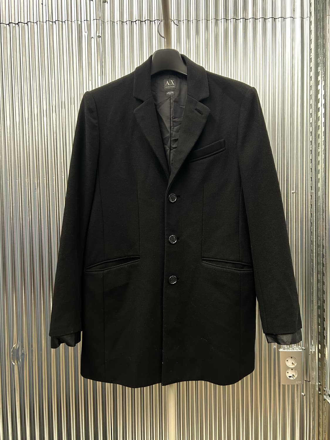 아르마니 익스체인지 블랙 남성 블레이저 코트 상품이미지2