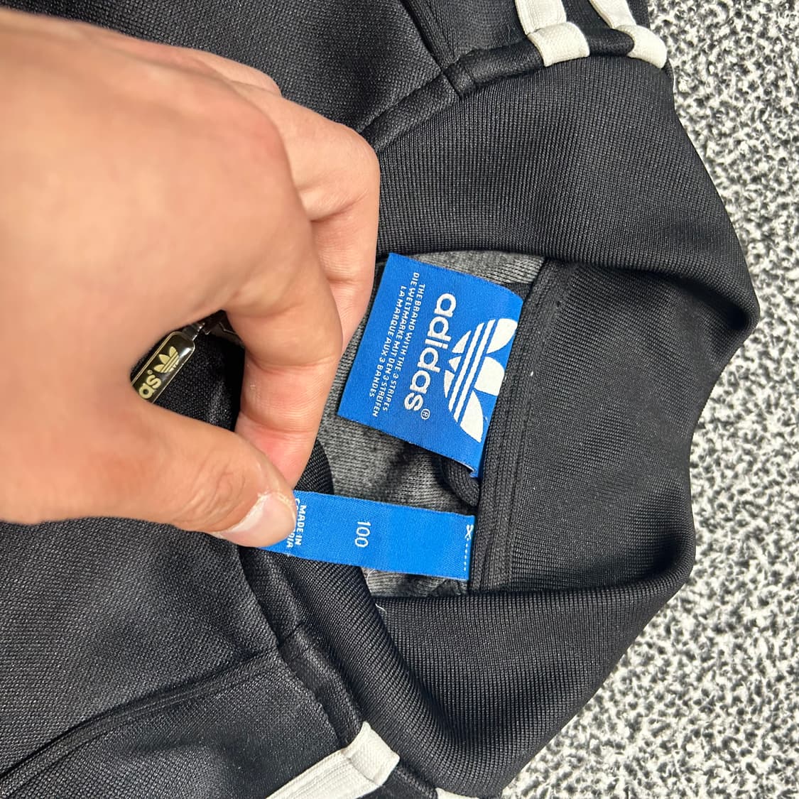 아디다스 블랙 오리지널 트랙탑 져지 상품이미지4