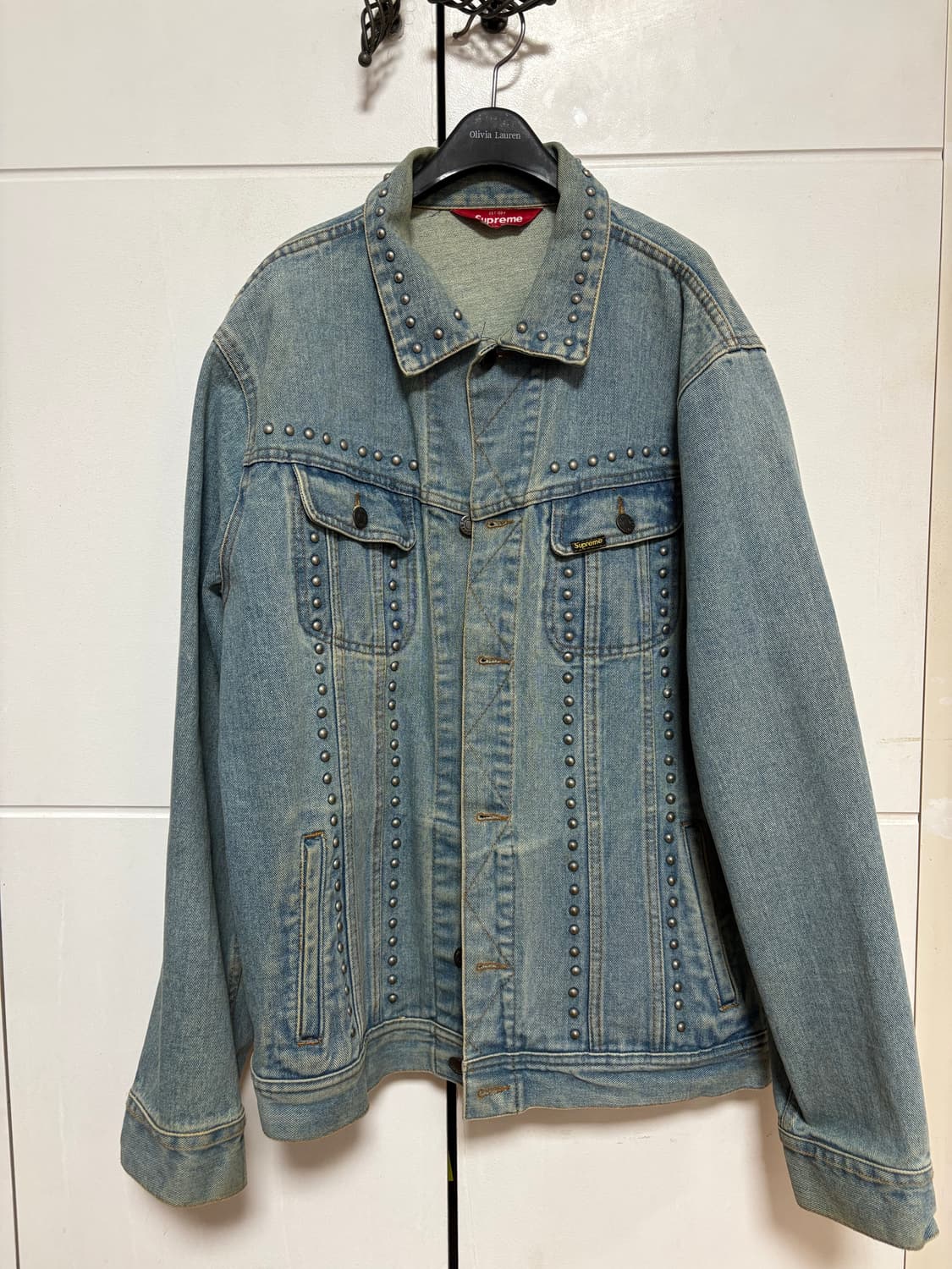 슈프림 17ss 연청 스터드 트러커 상품이미지2