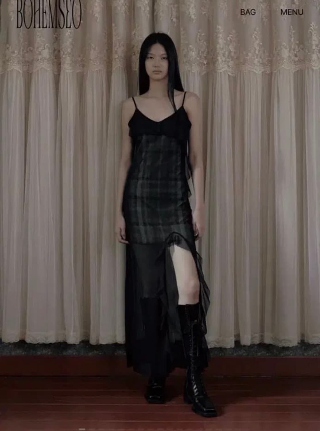 보헤미안서울 시스루 원피스 (카리나착용) 상품이미지1