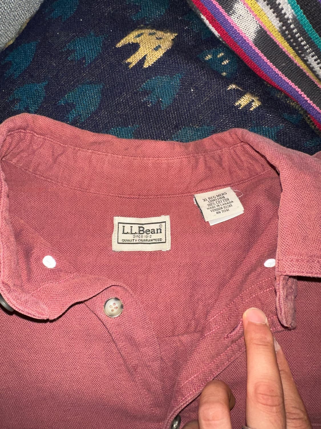 LL Bean pocket material cotton shirt  상품이미지2