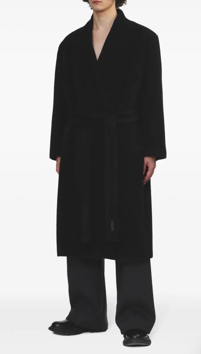 피어오브갓 24FW 8th 더블 브레스티드 라펠리스 코트 fog 제냐 상품이미지5