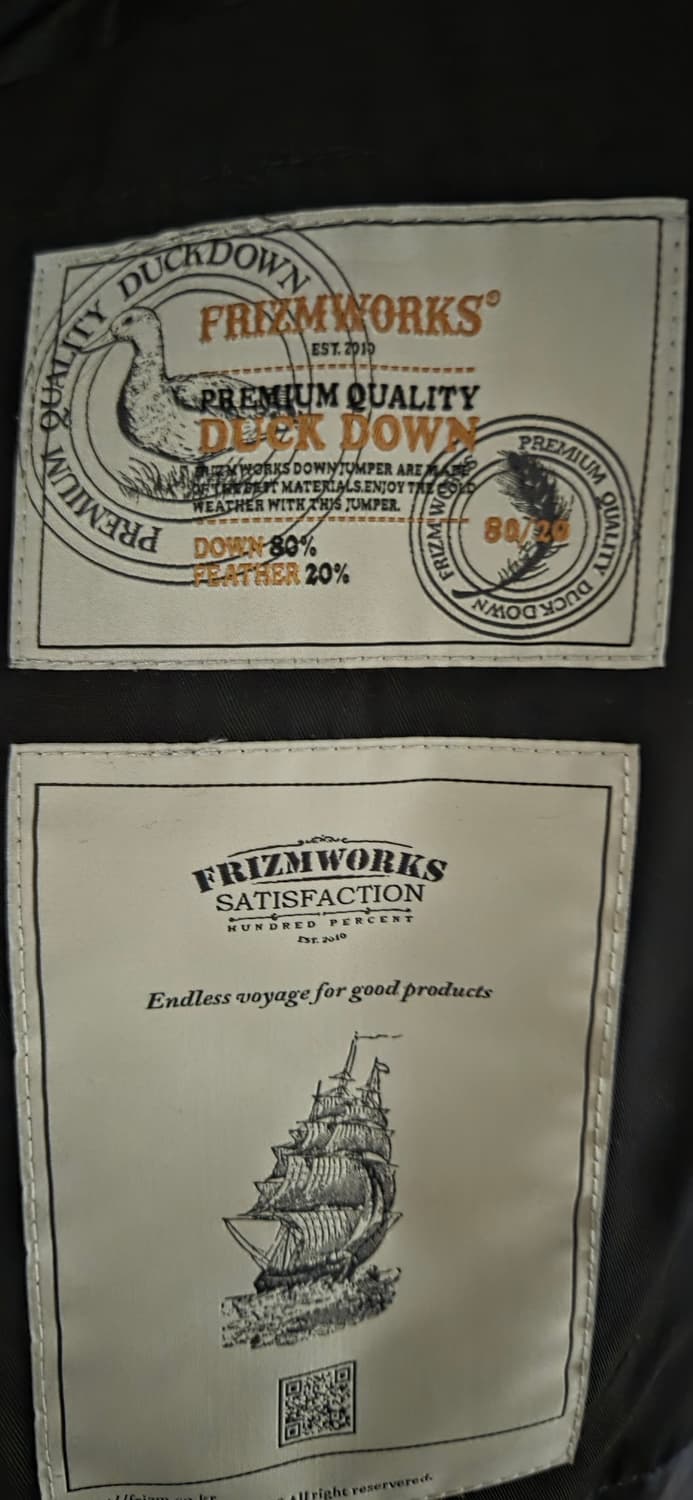 프리즘웍스 카라코람 덕다운 패딩 XL 블랙 상품이미지6