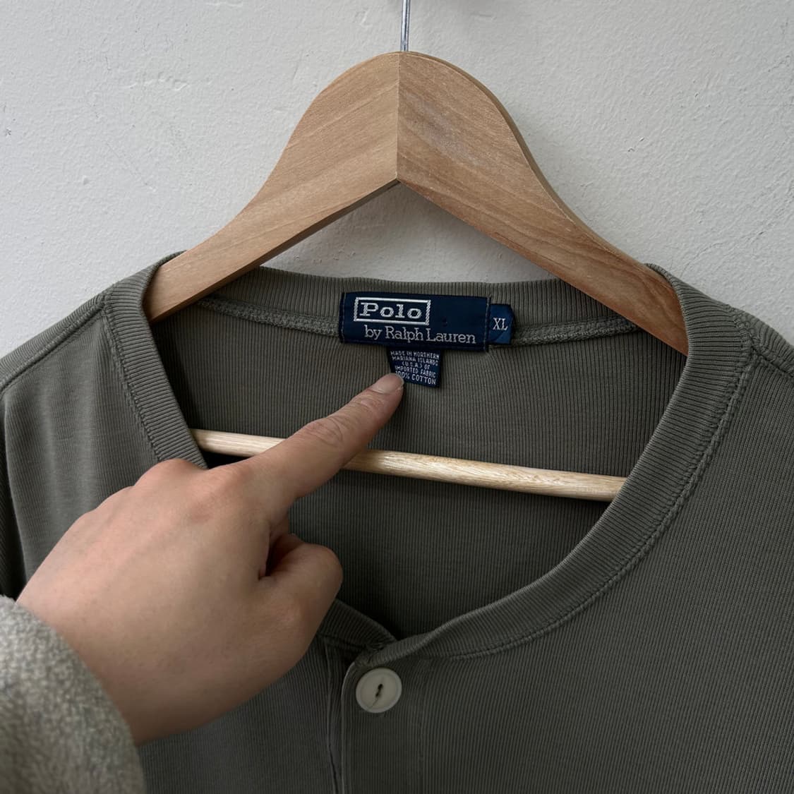 16363 - 폴로 랄프로렌 헨리넥 긴팔 티셔츠 상품이미지3