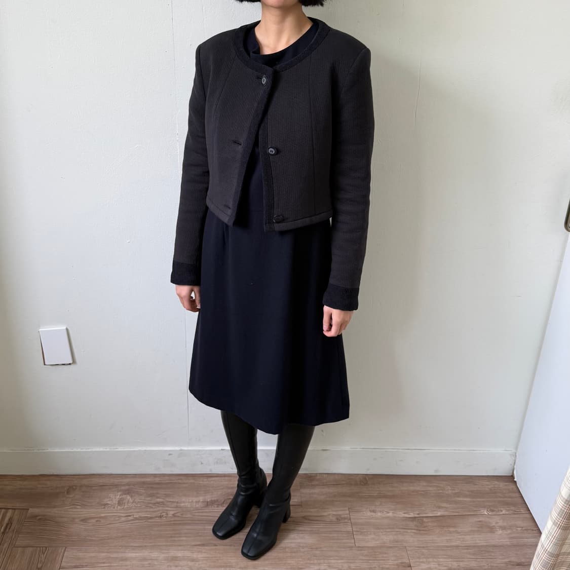 샤넬 유니폼 트위드 자켓 상품이미지1