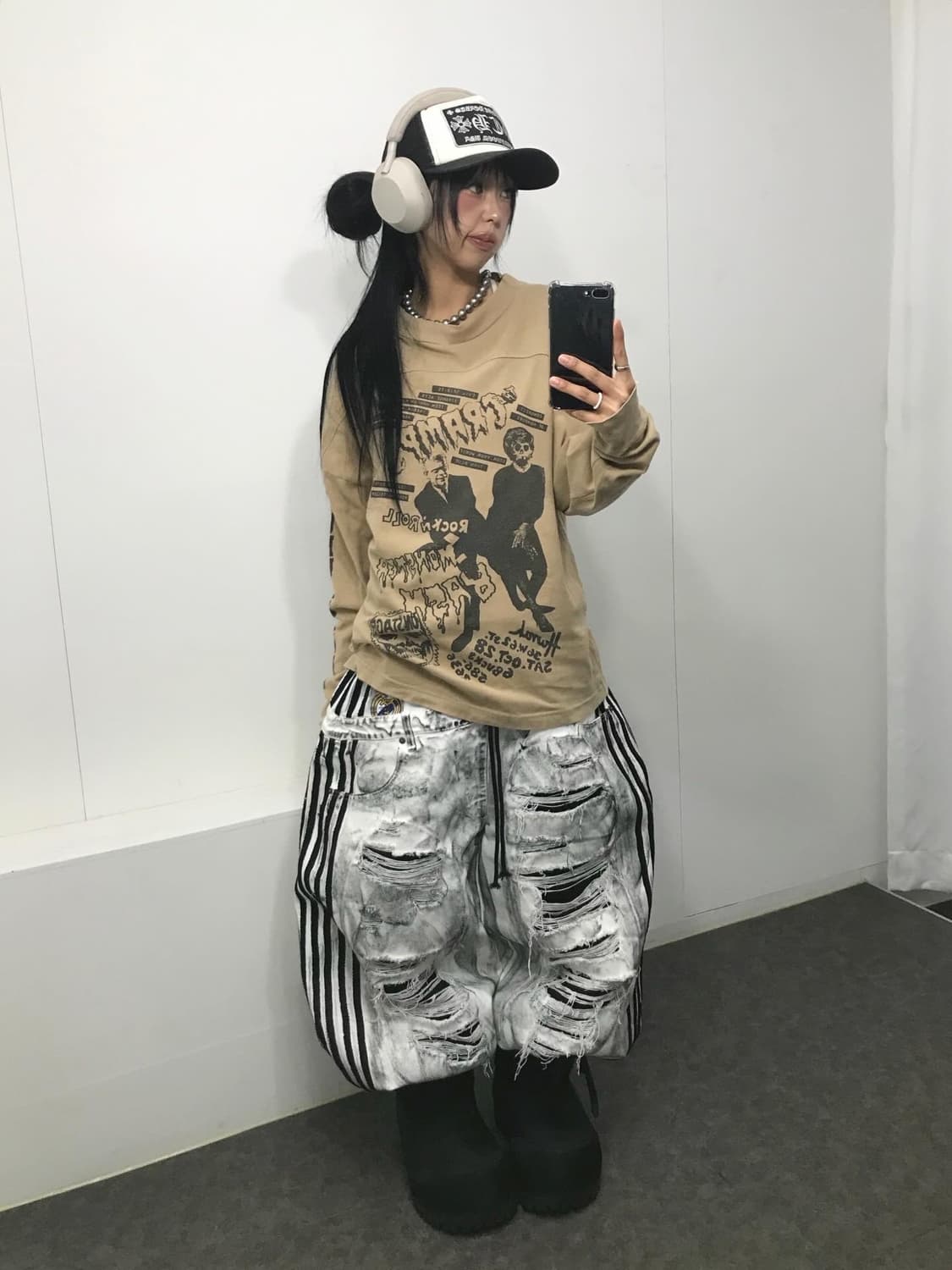 🎸히스테릭글래머 X 더 크램프스 콜라보 롱슬리브 🎸 ( 레어) 상품이미지2