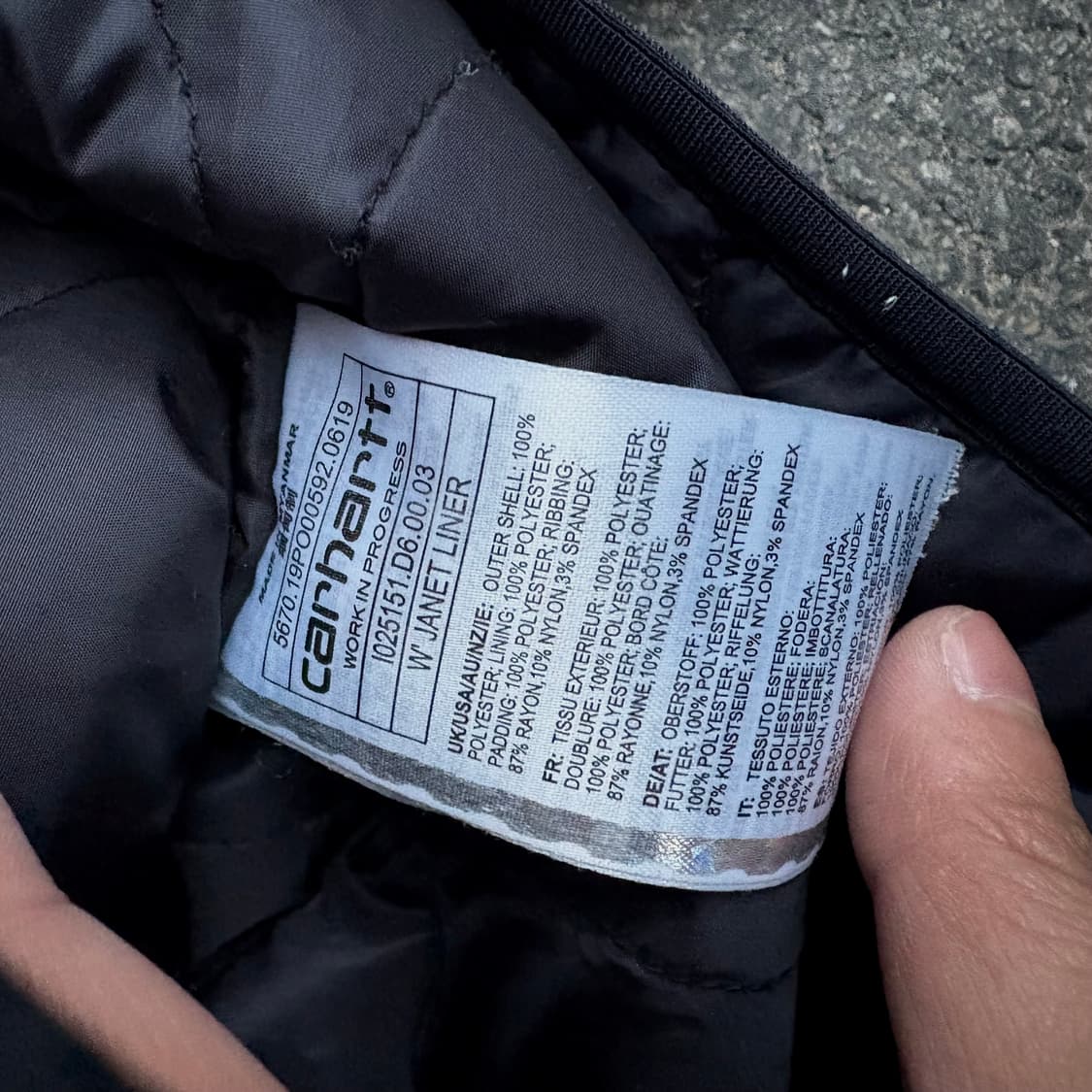 칼하트 양털 플리스 뽀글이 화이트 S 상품이미지6