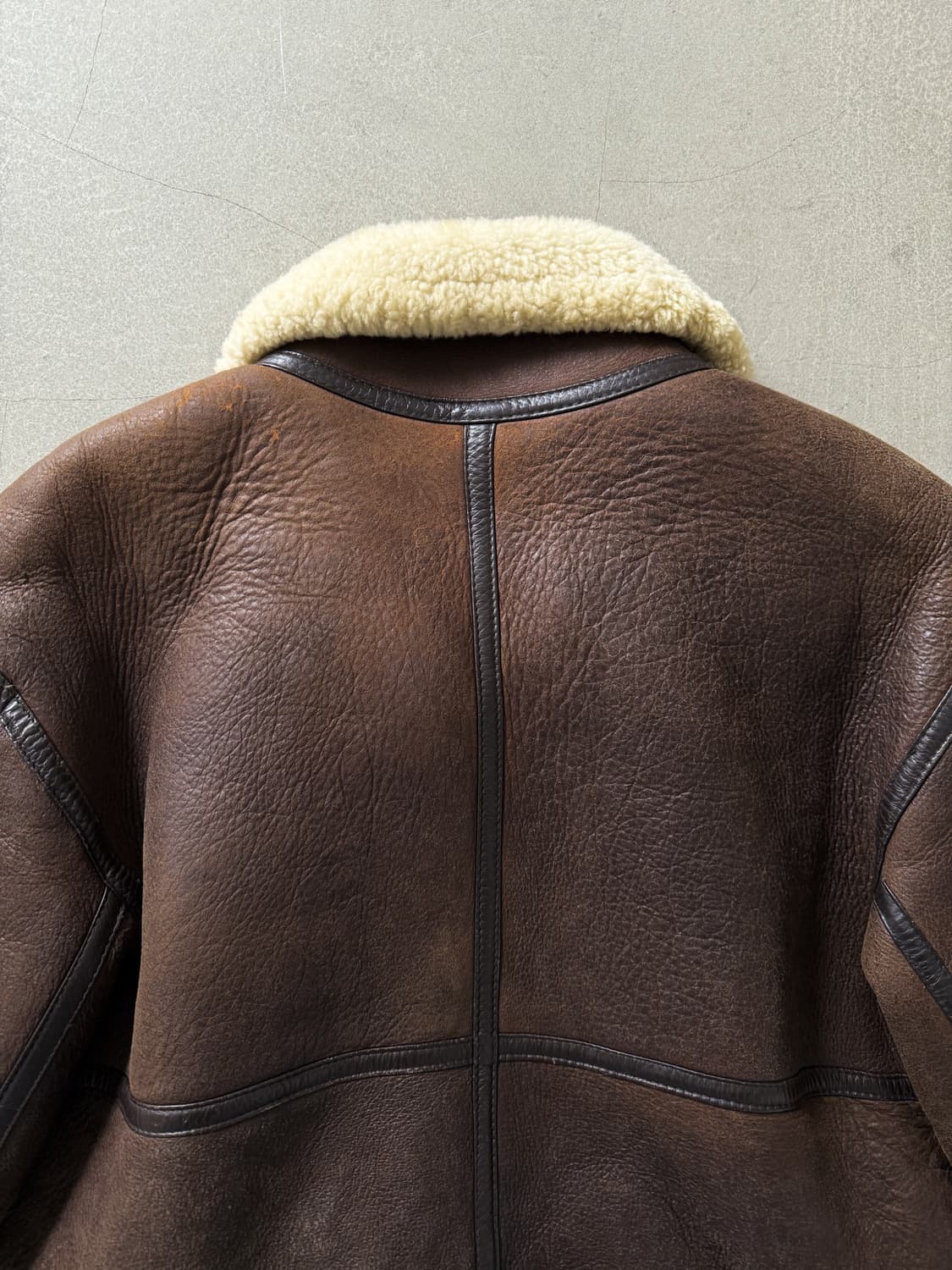 90s EDWIN Type B-3 Leather Bomber Jacket 상품이미지7