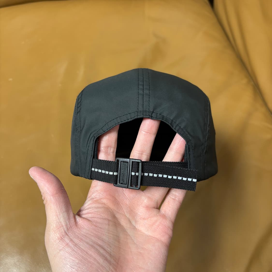 슈프림 캠프캡 모자 박스로고 인셋 젤 블랙 상품이미지7