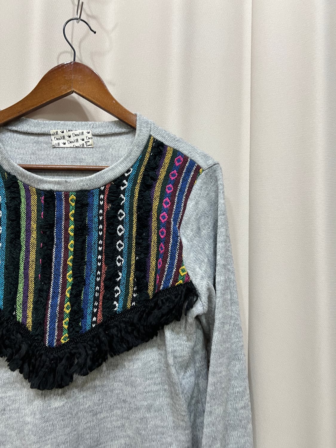 빈티지 에스닉 디테일 긴팔 니트 상품이미지3