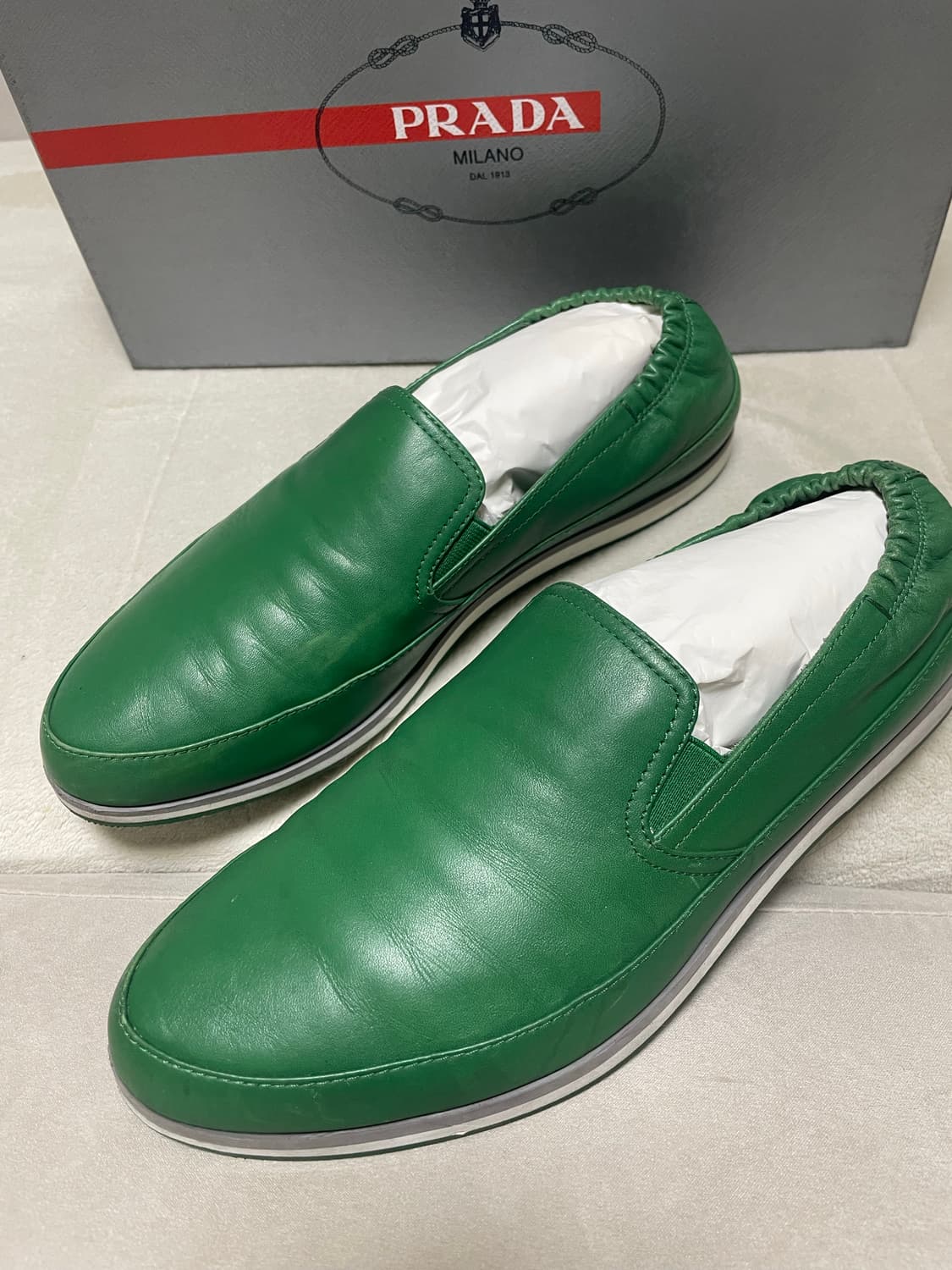 Prada 남성 가죽슬립온 6 상품이미지1