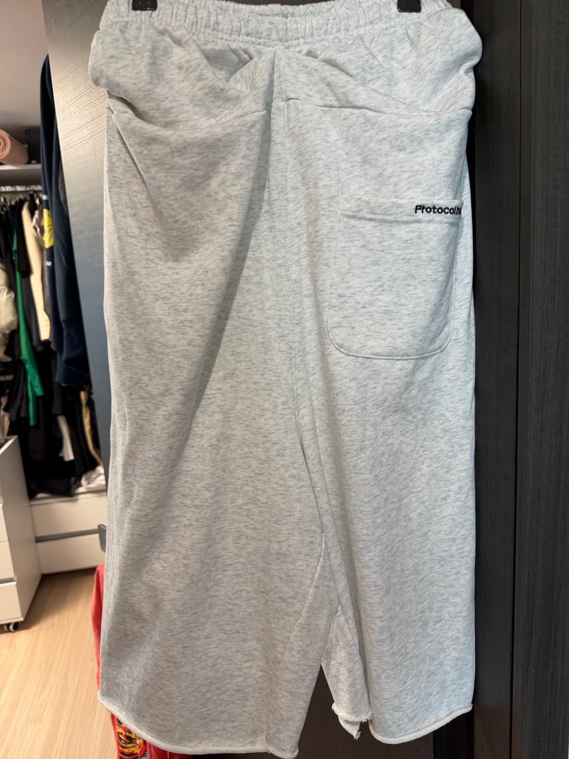 프로토콜 인덱스 화이트 멜란지 반바지 3사이즈 상품이미지3