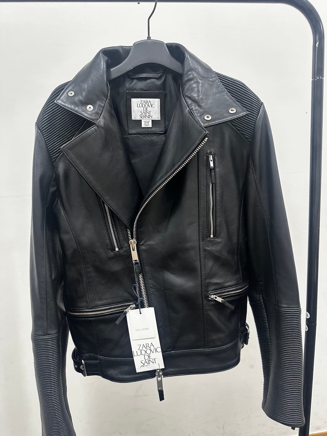 ludovic de saint sernin X zara 콜라보 레더자켓 상품이미지3