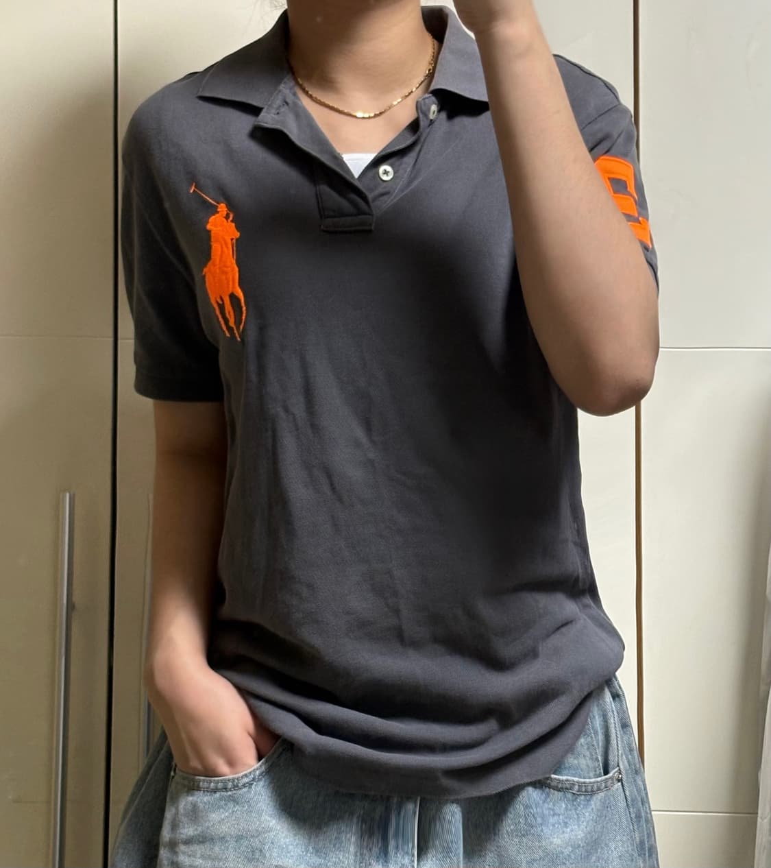 폴로 랄프로렌 빅포니 딥그레이 카라티 상품이미지1