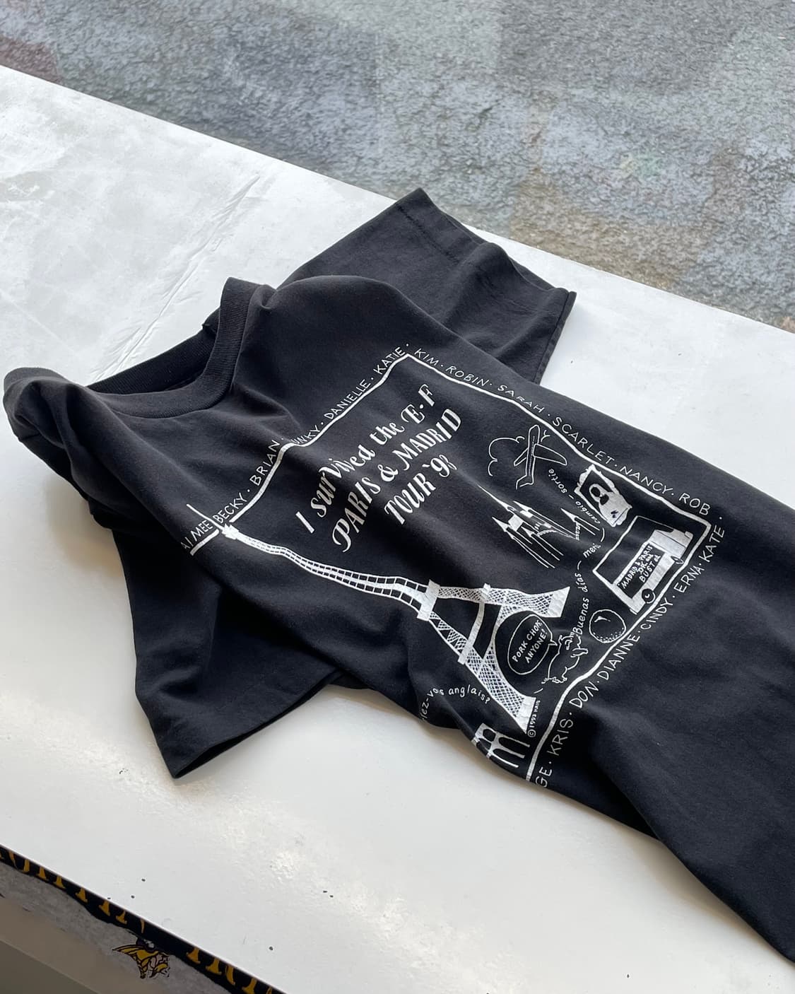 ‘Madrid & Paris tour 93’ T-shirt L 상품이미지8