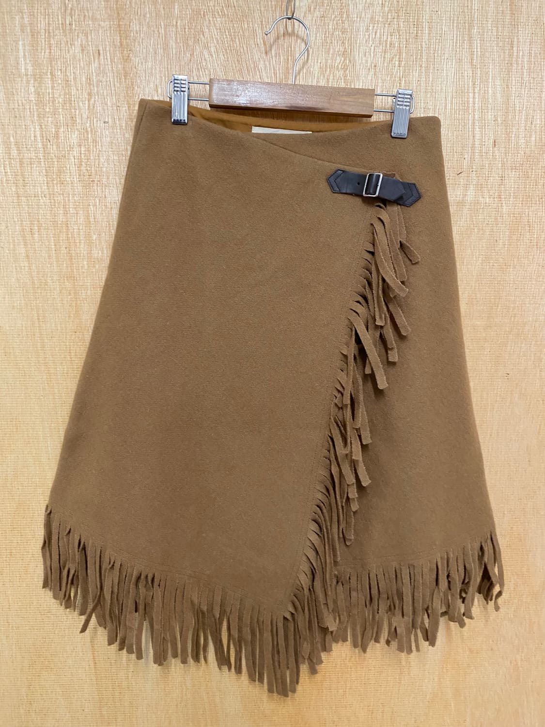 RAY BEAMS fringe wool skirt 프린지 울 랩 스커트 상품이미지3