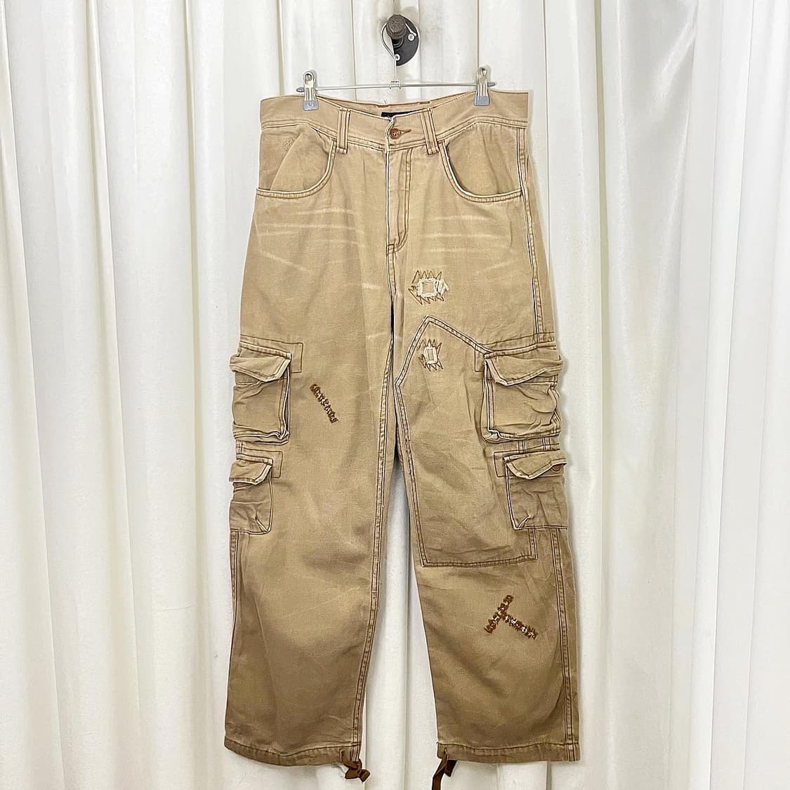 로카웨어 베이지 카고 조거 팬츠 상품이미지1