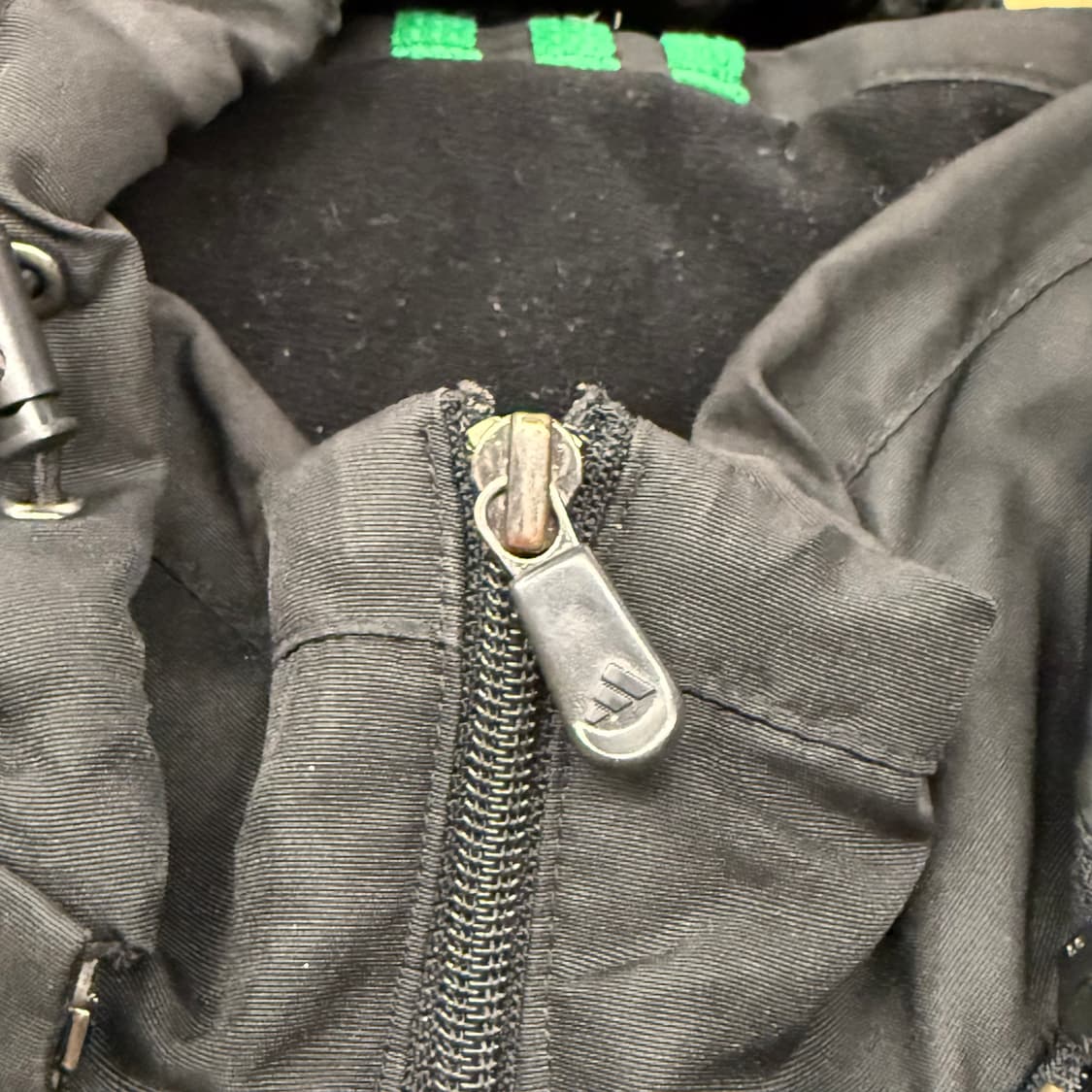 아디다스 검초 블랙 그린 패딩 자켓 점퍼 100 상품이미지8