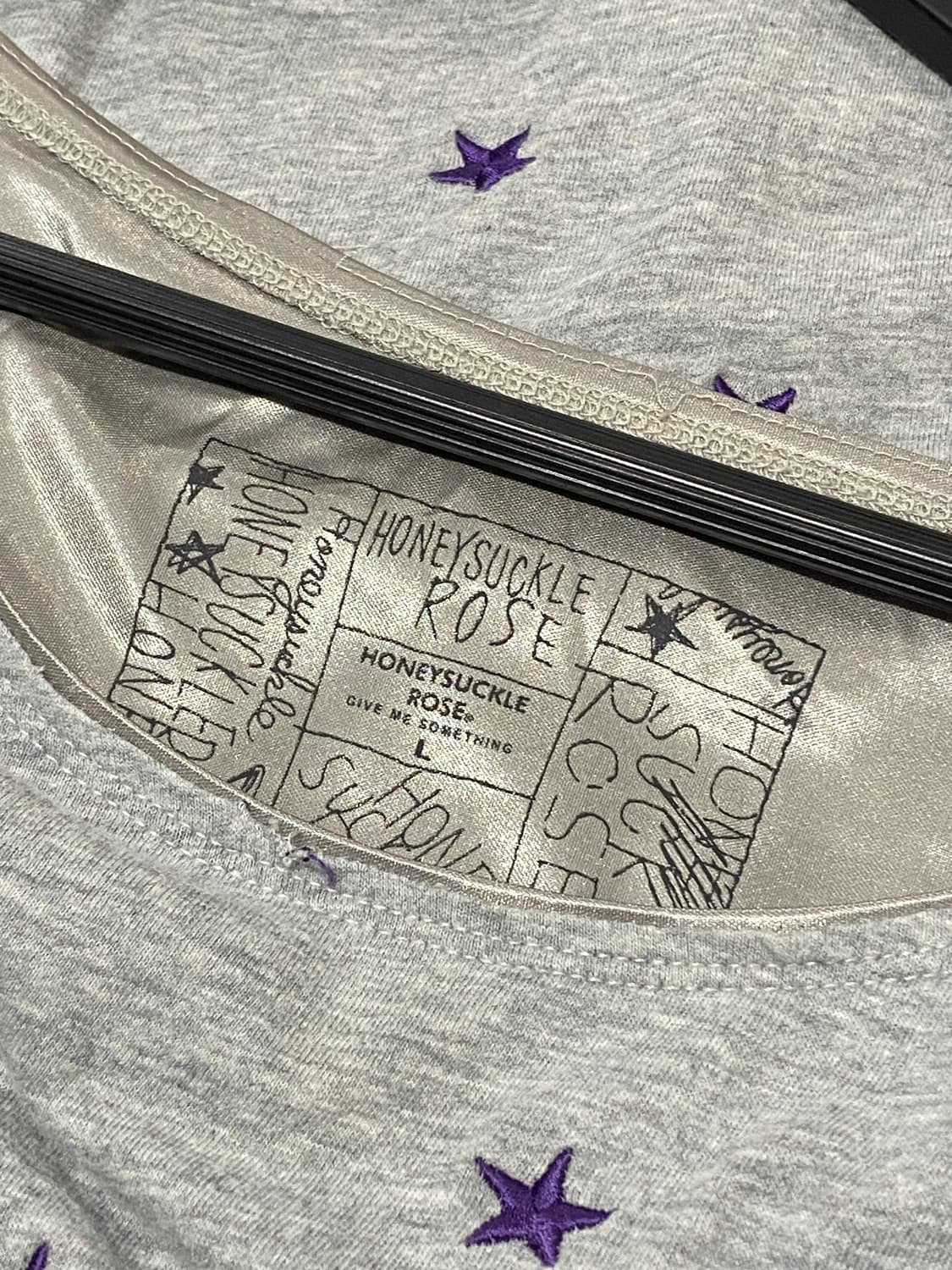 Honeysuckle rose 별 자수 디테일 롱슬리브 상품이미지8