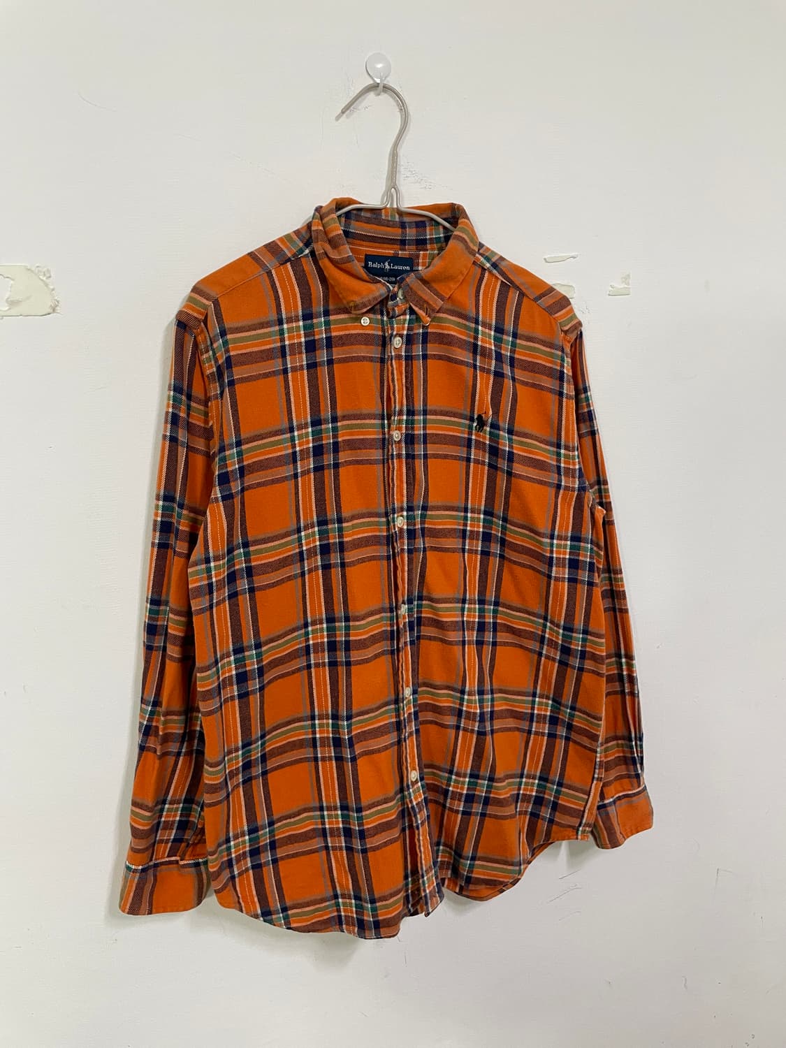 폴로랄프로렌 오렌지 체크셔츠 상품이미지1