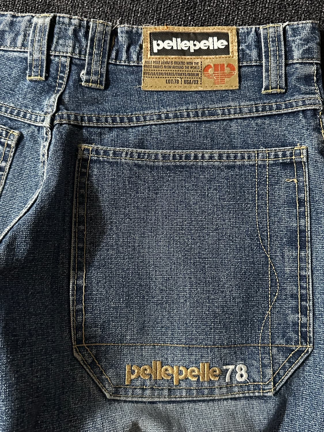 Pelle Pelle Vintage 워싱 데님 Cargo Pants  상품이미지5