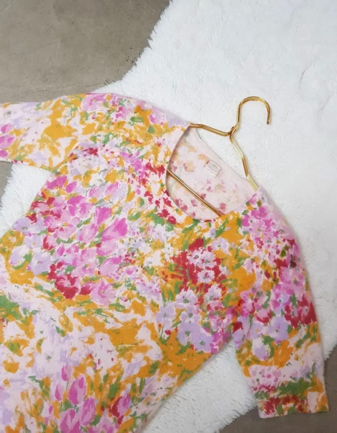 enquete 플라워 반팔.니트.55 상품이미지2