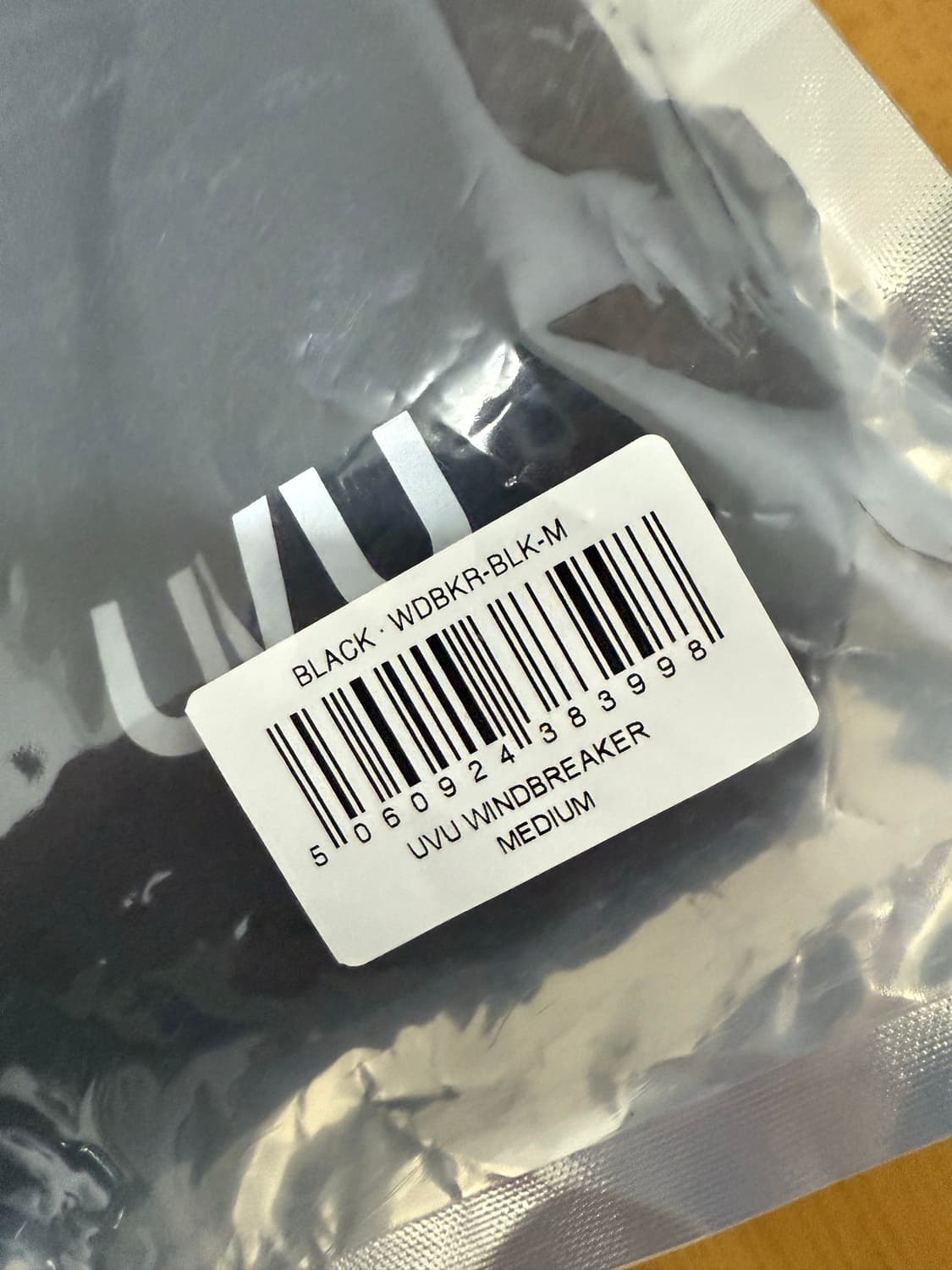 UVU 윈드브레이커 블랙 m 상품이미지3