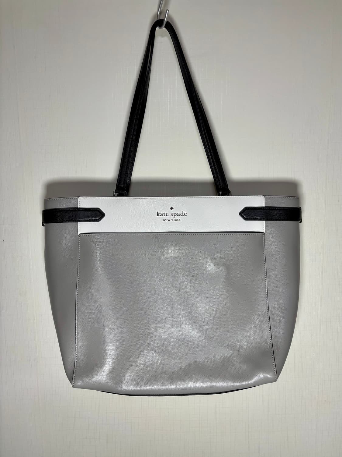 Kate Spade new york 실버 레더 숄더백 가죽 가방 상품이미지1