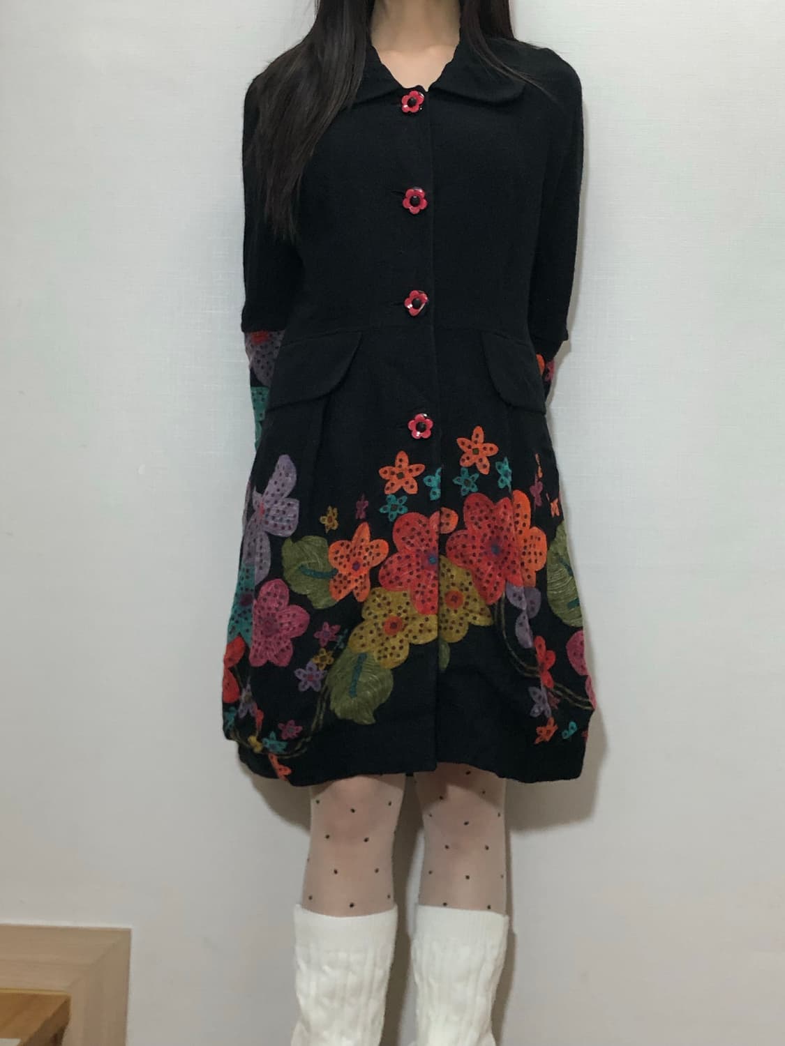 빈티지 블랙 모리걸 코트 상품이미지1