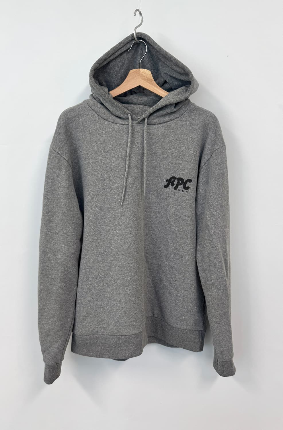 APC 아페쎄 그레이 후드티 XL 상품이미지1