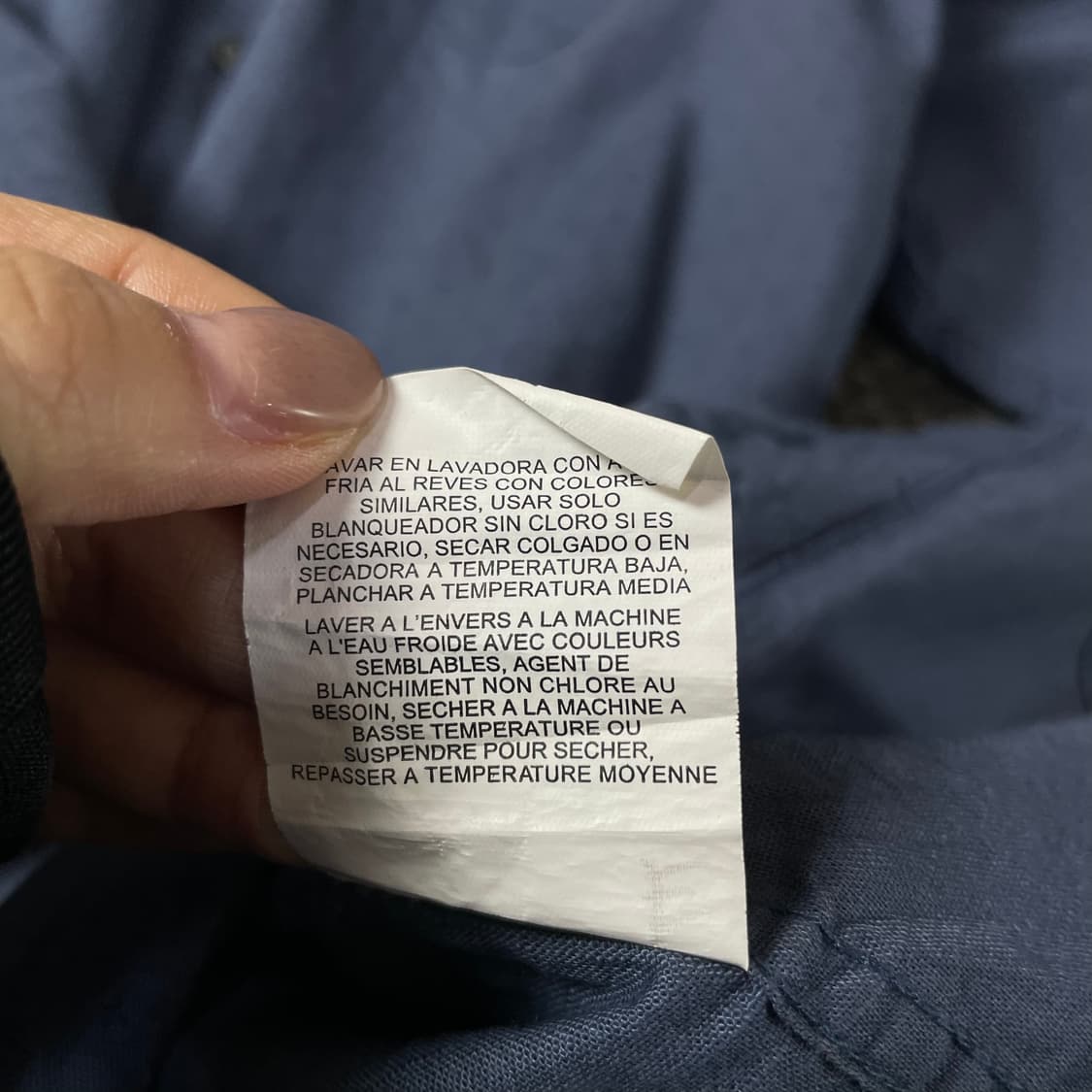 랭글러 애쉬블루 마이크로 패턴 원포켓 긴팔 셔츠 2XL 상품이미지8