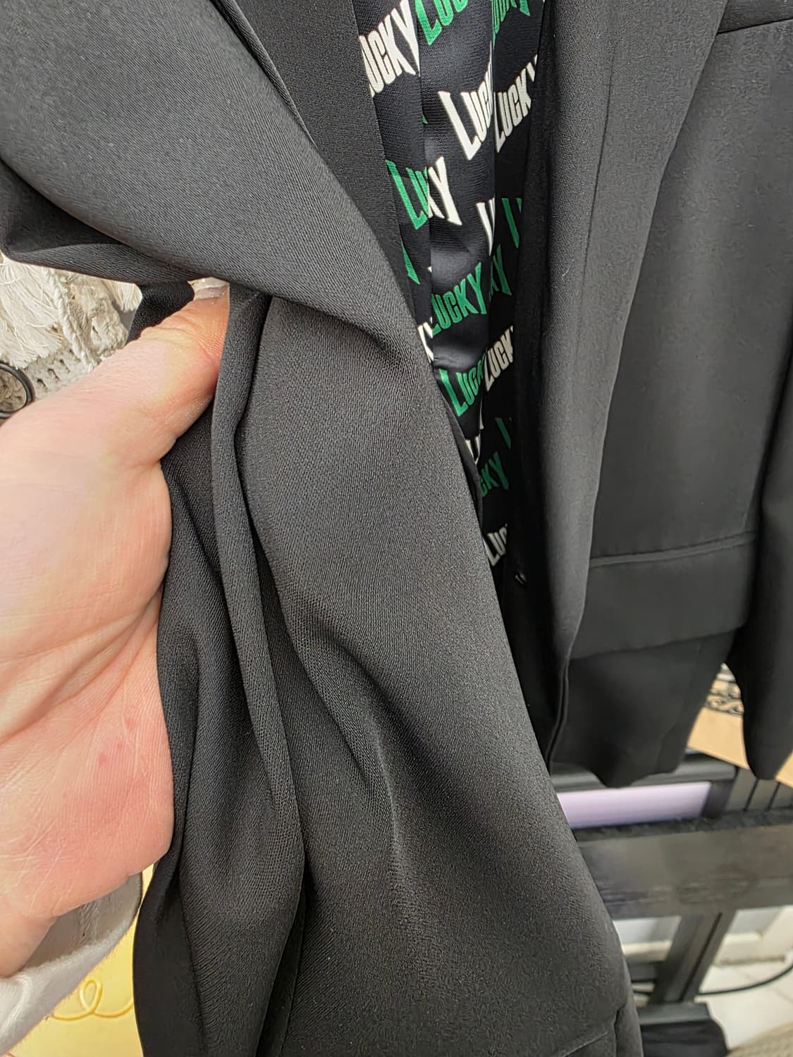 럭키 슈에뜨 싱글자켓 블랙 36 상품이미지9